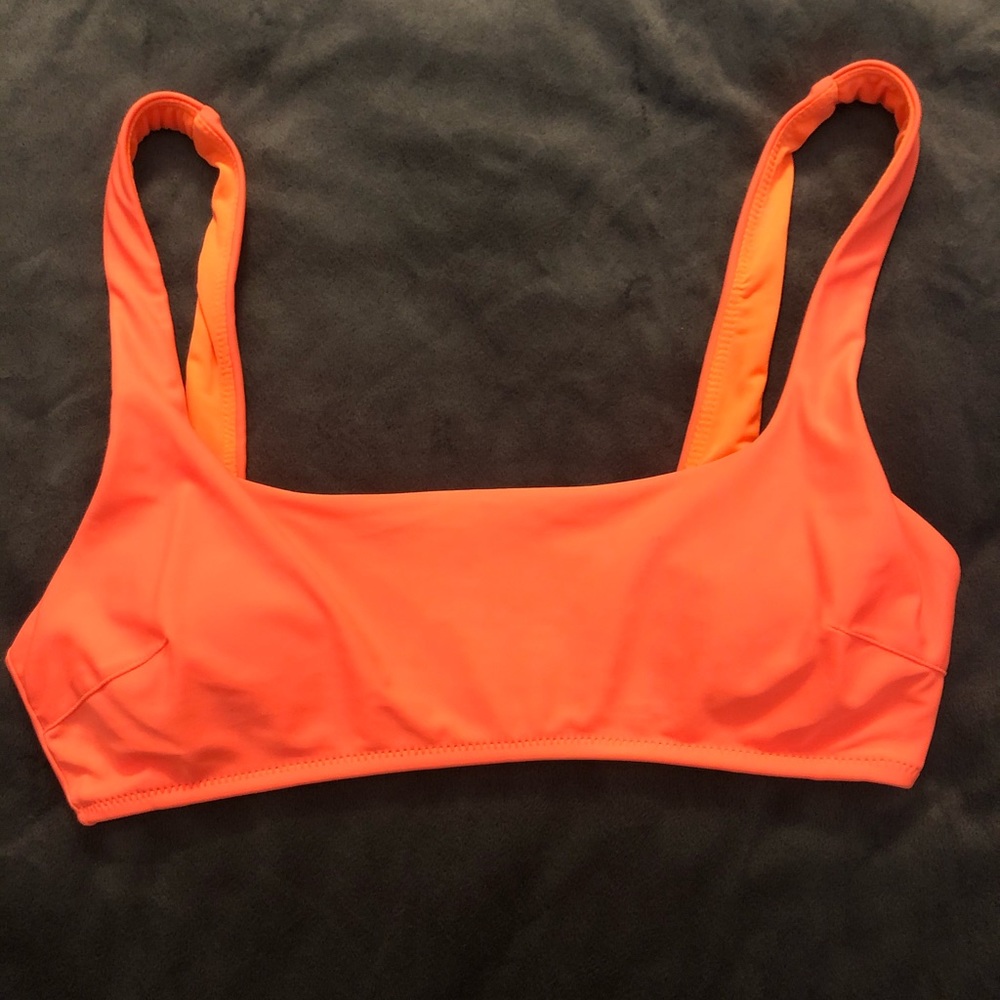 Neon Orange Aerie Bikini Top